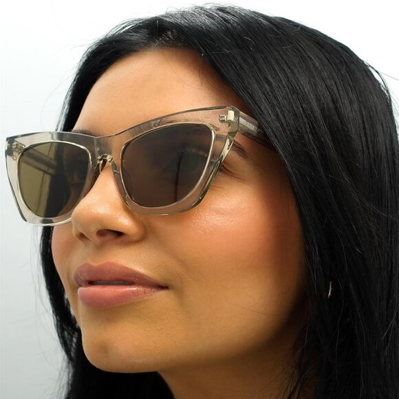 NWT SAINT LAURENT BEIGE WOMEN SUNGLASSES - Picture 3 of 5